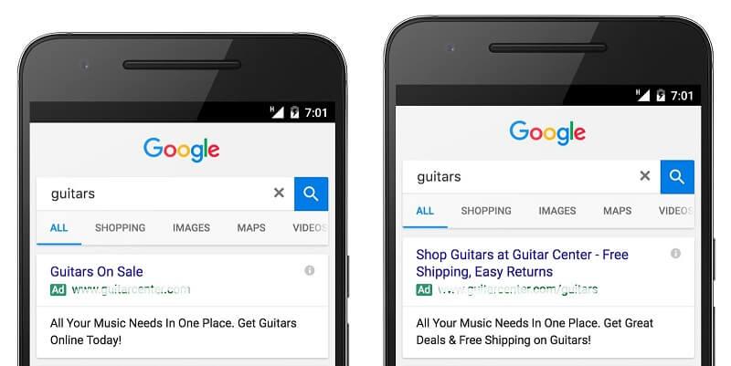 Google Expanded Text Ads